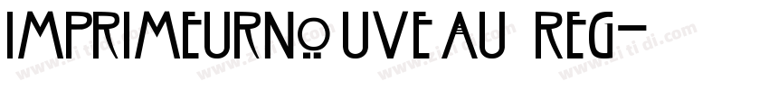 ImprimeurNouveau Reg字体转换